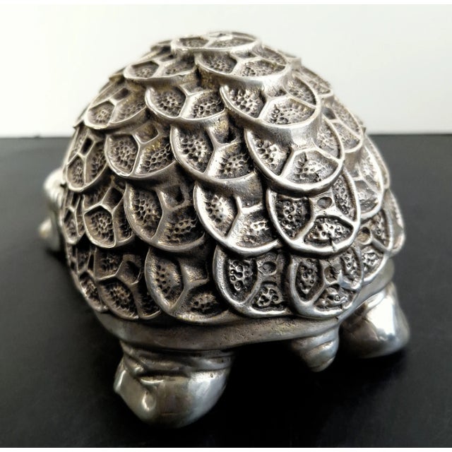Chinese Large Lucky Fang Chuan Turtle For Sale - Image 3 of 8