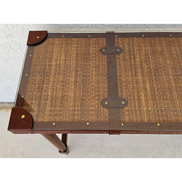 Bauer International Stiles Serengeti Campaign Buffet Console Table For Sale - Image 4 of 12
