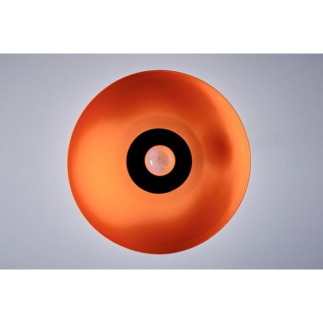 Orange Pendant Lamp with Orange Acrylic Shade, 1970s For Sale - Image 8 of 9