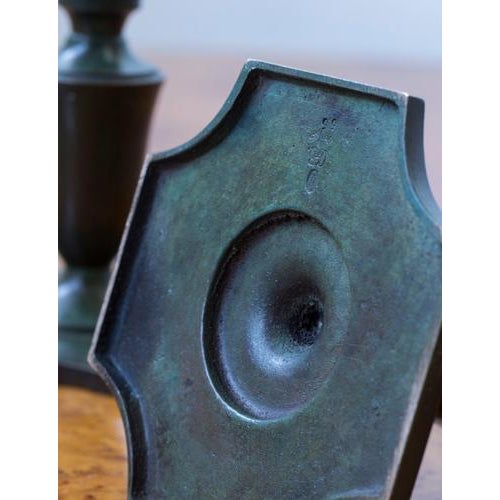 Model 55 Candlesticks from GAB, 1930s, Set of 2 For Sale - Image 9 of 10