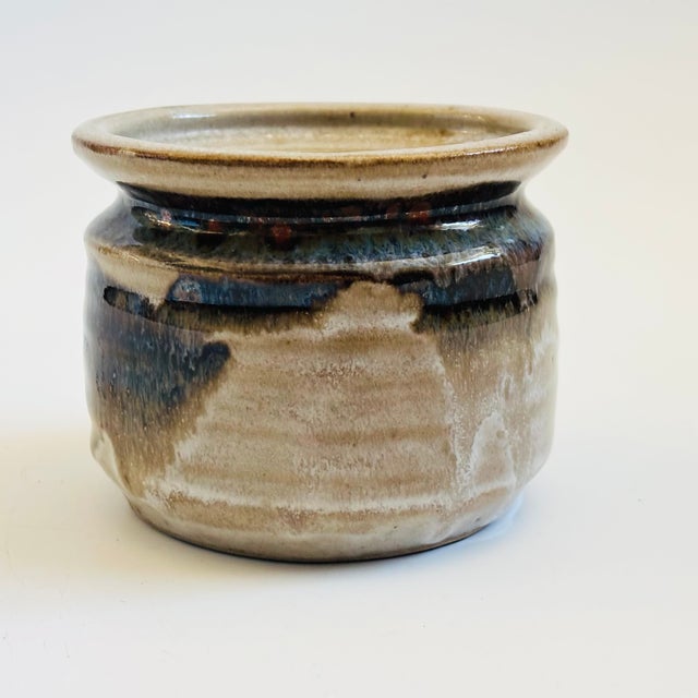 Vintage Drip Glaze Studio Pottery Planter by Ken McElroy of Benicia, Ca, - Signed For Sale - Image 4 of 9
