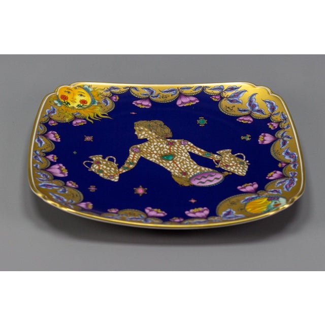 1970s Porcelain Aquarius Wall Plate by Ole Winther for Hutschenreuther For Sale - Image 18 of 18