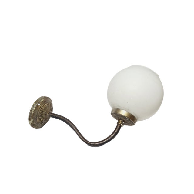 1950s Art Nouveau Style Wall Lamp, Poland, 1950s For Sale - Image 5 of 9