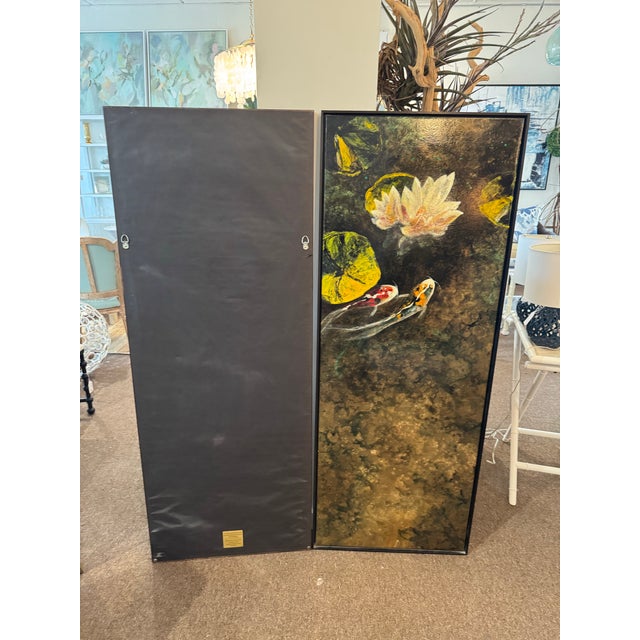 Pair of Framed Art Panels For Sale - Image 4 of 4