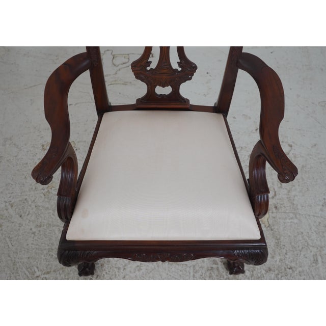 Set of 8 Maitland Smith Mahogany Philadelphia Dining Chairs For Sale - Image 10 of 18