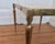 Metal Italian Art Nouveau Style Side Table in Carrara Marble and Brass, 1970s For Sale - Image 7 of 8
