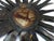 Black Large Brutalist Sunburst Mirror in Patinated Metal with Gilt Highlights, Europe, 1970 For Sale - Image 8 of 9