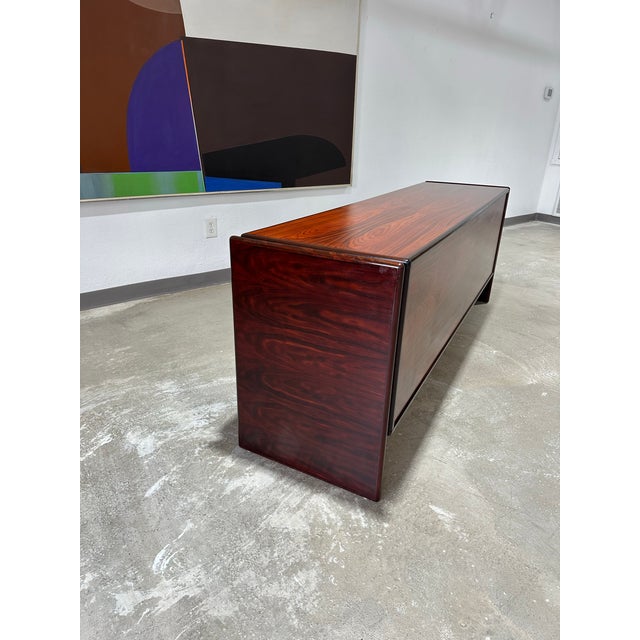 Wood 1970s Vintage Rosewood Floating Style Credenza in the Style of Dyrlund For Sale - Image 7 of 12