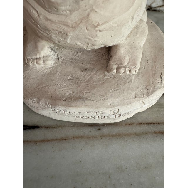 Girl at the Beach Plaster Sculpture For Sale - Image 4 of 6
