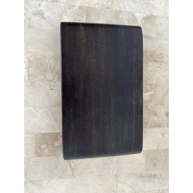 Early 21st Century Early 21st Century Wood Tray With Scroll Accent For Sale - Image 5 of 9