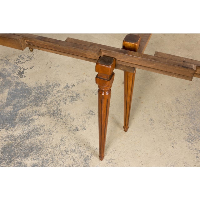 Antique French Louis XVI Style Extendable Dining Table For Sale - Image 10 of 18