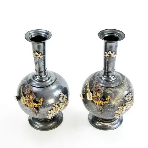 Vases, 19th Century, Set of 2 For Sale - Image 5 of 6
