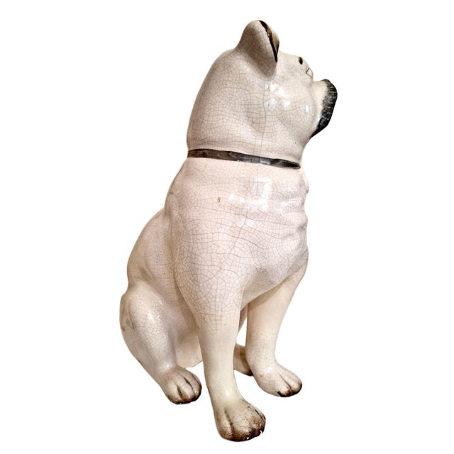 Antique Pair of Staffordshire Pug Dogs For Sale - Image 13 of 17