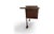 Vintage Modern Desk in Wood and Chromed Metal, 1970s For Sale - Image 6 of 9