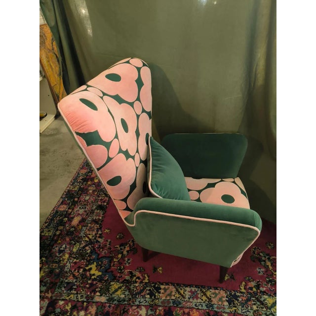 Patterned Armchairs, 1950s, Set of 2 For Sale - Image 6 of 15