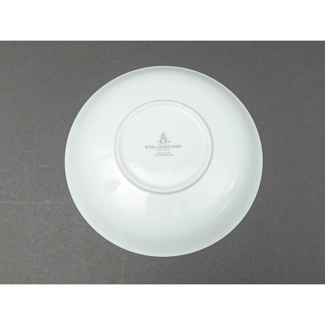 Mid 20th Century Royal Crown Derby Studio Glaze Classic Vanilla Taupe Pasta Bowl Set of 6 For Sale In Miami - Image 6 of 7