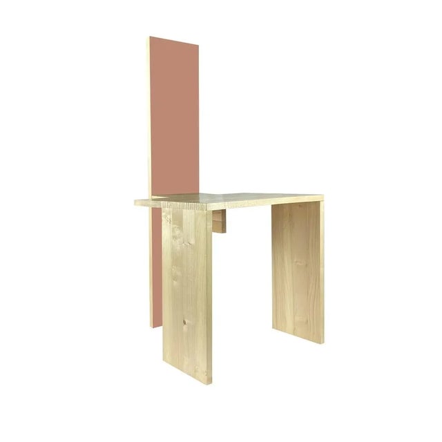 Not Yet Made - Made To Order CIMABUE BEIGE RED Chair by Ferdinando Meccani for Meccani For Sale - Image 5 of 8