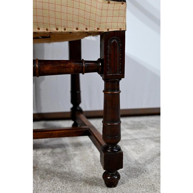 Renaissance Style Walnut Armchair For Sale - Image 17 of 18