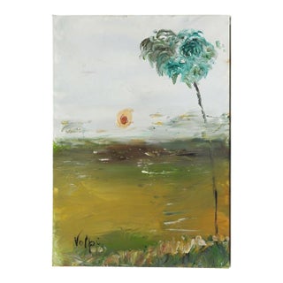 Mid 20th Century Rare Visionary Gouache on Paper: "The Volpi Homage" – Provenance: Sala De Arte Mediúnica, Brazil - Unframed For Sale