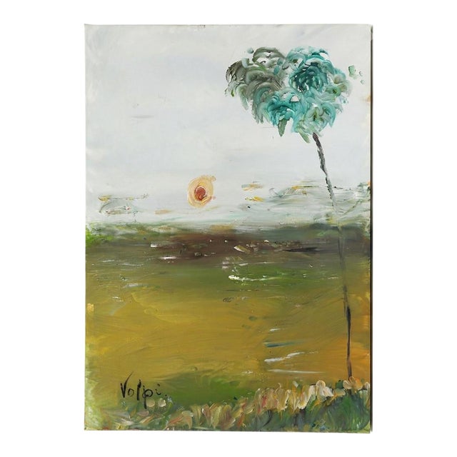 Mid 20th Century Rare Visionary Gouache on Paper: "The Volpi Homage" – Provenance: Sala De Arte Mediúnica, Brazil - Unframed For Sale