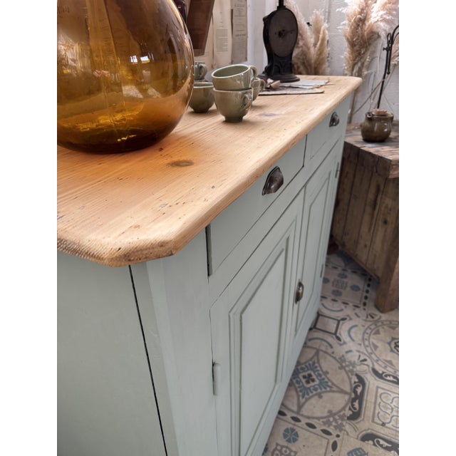 Parisian Buffet in Verdigris Green, 1930s, in Very Good conditions. Designed 1920 to 1949