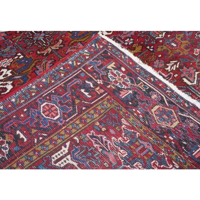 Vintage Heriz Rug 8'1'' X 11'3'' For Sale - Image 10 of 10