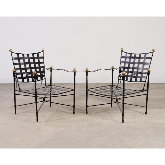 Set of Four Mario Papperzini Amalfi Adjustable Chain Lounge Chairs For Sale - Image 13 of 18