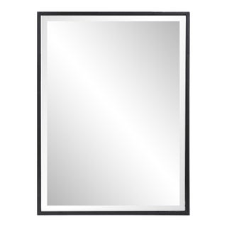 Matte Black Rectangle Metal Mirror For Sale