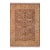 Shabby Chic 1990's Floral Pak-Persian Brown/Tan Wool Rug - 7'11'' X 10'6'' For Sale
