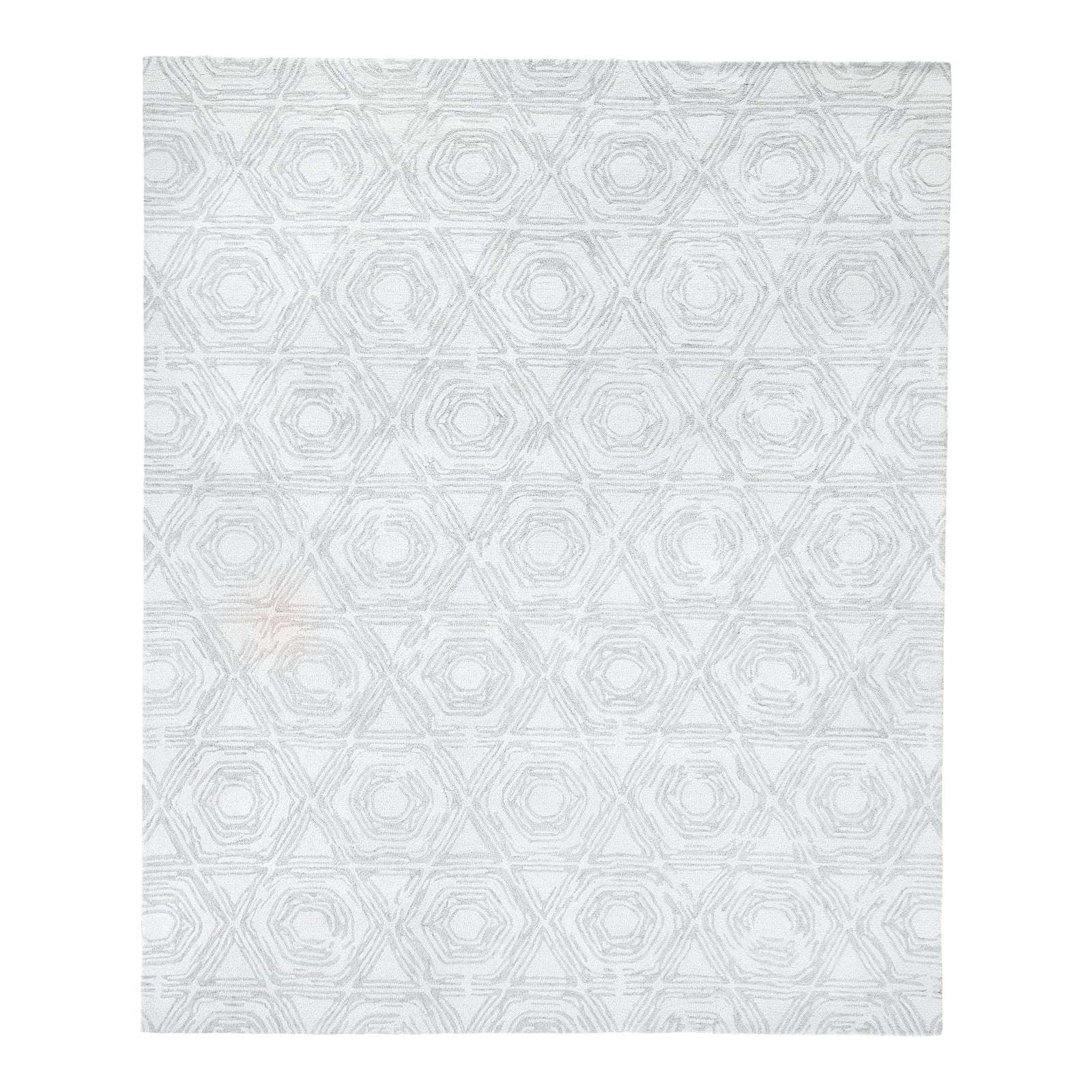 Exquisite Rugs Melbourne Hand Loom Wool & Cotton Silver - 8'x10' | Chairish