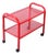 Postmodern Red Metal Trolley by Habitat, 1980s For Sale