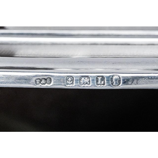 Hunting Theme Dog English Antique Engine Turned Sterling Silver Writing Ink Blotter Desk Office Home Decor For Sale - Image 9 of 14