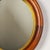 Victorian Large Antique Deep Wood Framed Oval Mirror With Gold Accent For Sale - Image 3 of 17