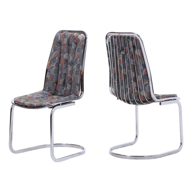 Mid-Century Cantilever Chairs by Gastone Rinaldi, Set of 2 For Sale
