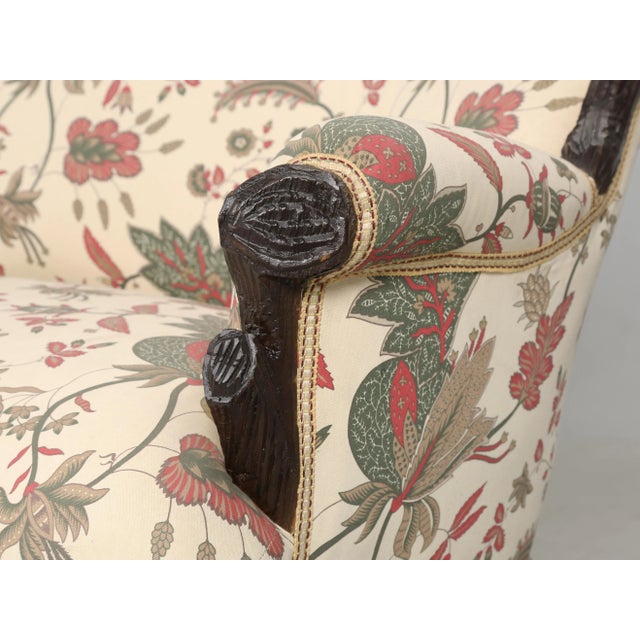 Restored Antique Black Forest Sofa From a French Chateau For Sale - Image 4 of 13