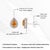 1 Ct Pear Cut Yellow Sapphire Stud Earrings With Diamonds in 14k Gold- A Pair For Sale - Image 12 of 14