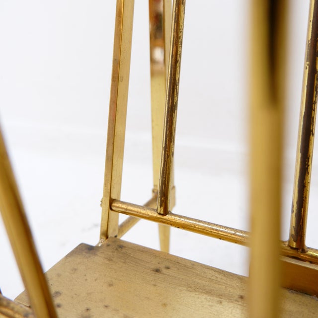 Neoclassical Brass Magazine Rack from Maison Jansen, 1940 For Sale - Image 13 of 15