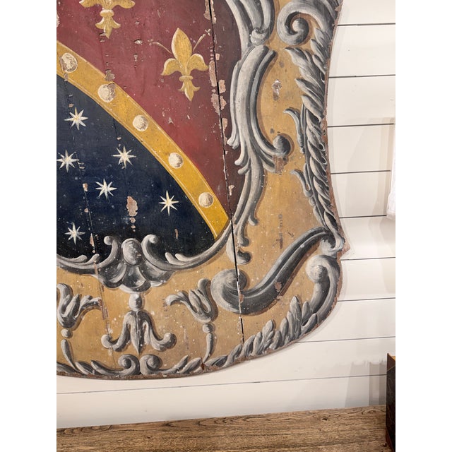 What a unique piece for your home? This Italian heraldic hand carved shield dating from the 19th century would be such a...