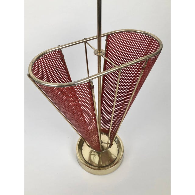 Brown Umbrella Stand by Mathieu Mategot, Paris, France, 1950s For Sale - Image 8 of 12
