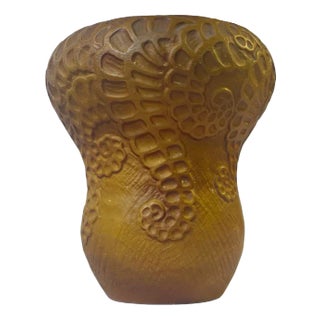 Art Nouveau Terracotta Vase with Squid Tentacles by Michael Andersen & Son, 1890s For Sale
