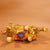 Metal Late 20th Century Gilt Bronze Cloisonné Enamel Ox Figure With Coin Motif For Sale - Image 7 of 9