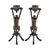 Antique Gothic Revival Bronze Mephisto Candlesticks, 1880, Set of 2 For Sale - Image 3 of 9