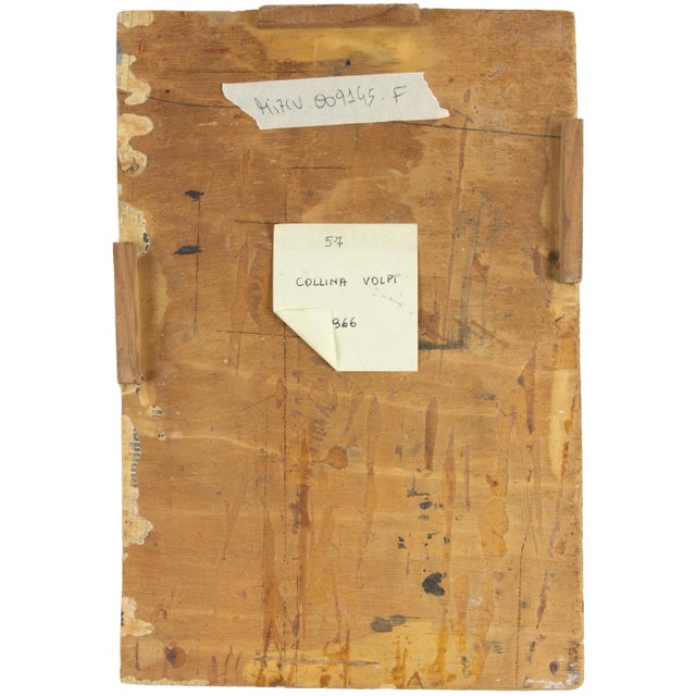 Modern Sirio Pellegrini, View of Collina Volpi, Oil Painting, 1966 For Sale - Image 3 of 5