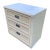Campaign Creamy White Cane & Rattan Nightstand by Dixie Wicker Weve with 3 Drawers For Sale - Image 3 of 8