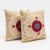 This beautiful 26'' x 27'' & 27'' x 24'' hand-embroidered Suzani pillow cover set was made from authentic Uzbek cotton...