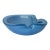 Alfredo Barbini Murano Glass Bowl Ashtray Blue Gold For Sale