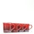 Limited Edition Iridescent Cerise Red Stoneware Mugs by Le Creuset - Set of 4 For Sale - Image 4 of 4