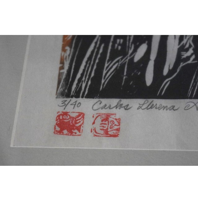 Contemporary Carlos Llerena Aguirre - Woodcut #3/40 Wall Art For Sale - Image 3 of 4
