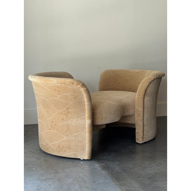 Beige 1980s Tête-À-Tête Attributed to Ransom Culler for Thayer Coggin For Sale - Image 8 of 8