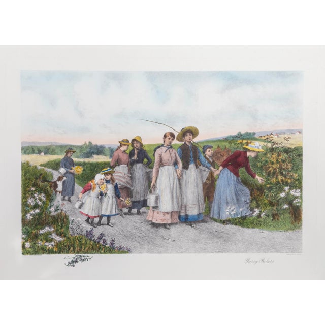 Berry Pickers Jennie Brownscombe Size: 28 in. x 39.5 in. Etching